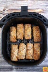 cooked egg rolls in air fryer