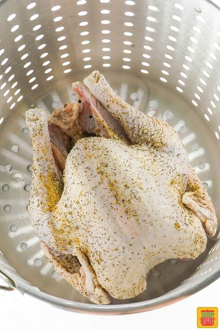 Deep Fried Turkey Recipe Sunday Supper Movement   Deep Fried Turkey Process 720x1080 