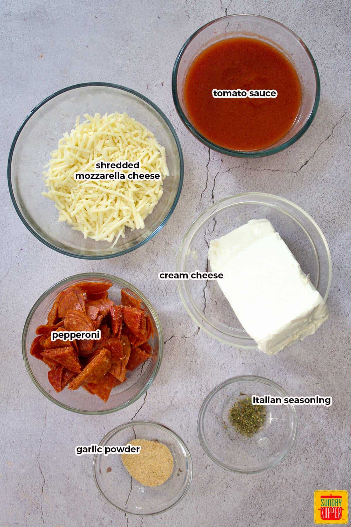 pizza dip ingredients