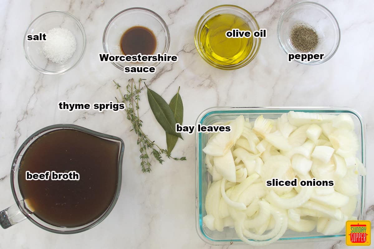 instant pot French onion soup ingredients