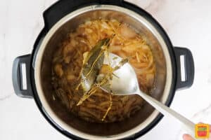 removing herbs from instant pot