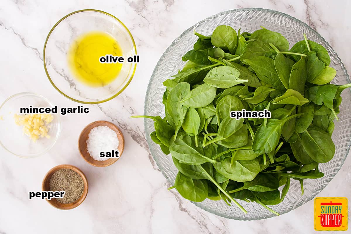how to saute spinach ingredients