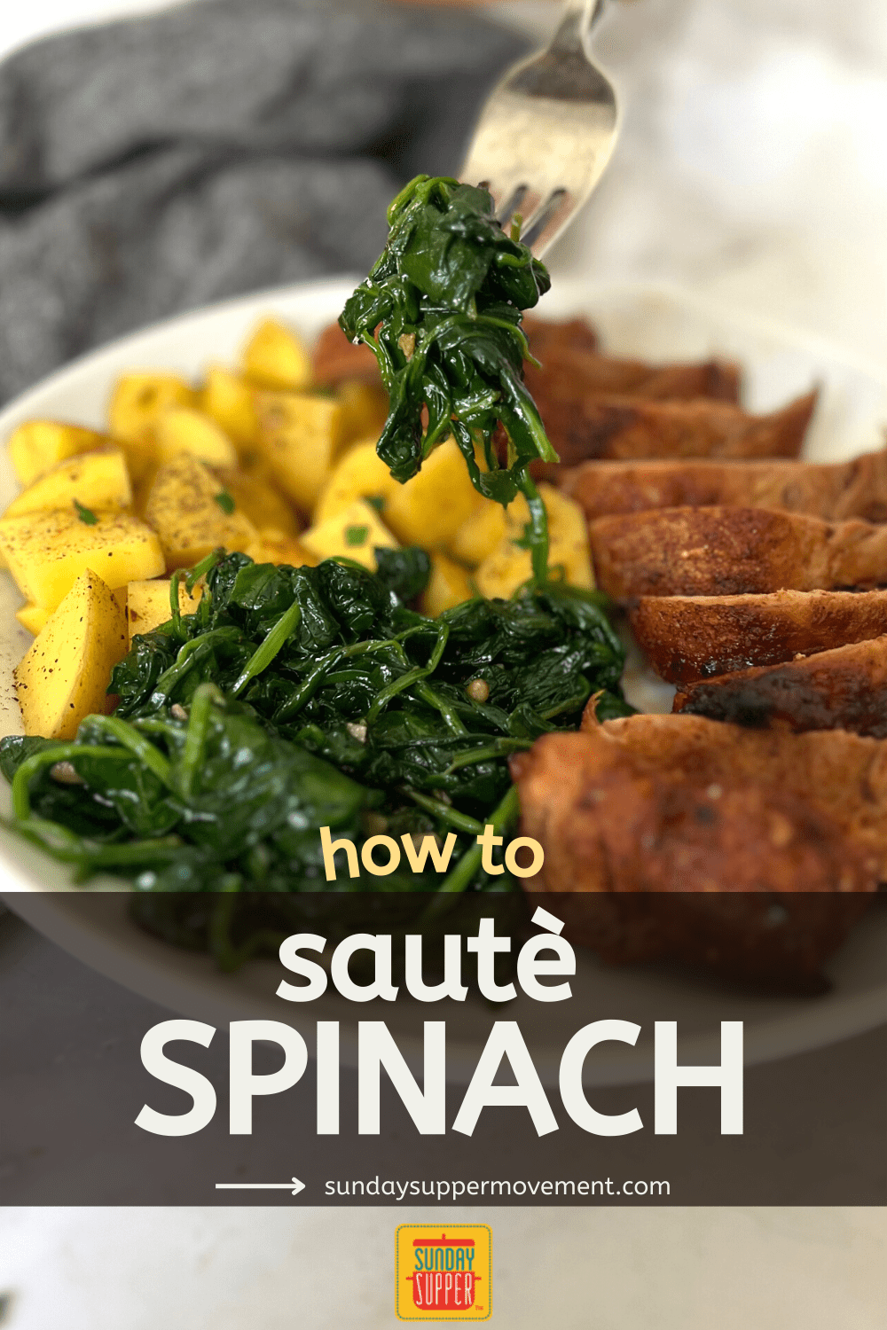 Sautèed Spinach - Best Sauteed Spinach - Sunday Supper Movement