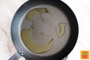 olive oil in a skillet