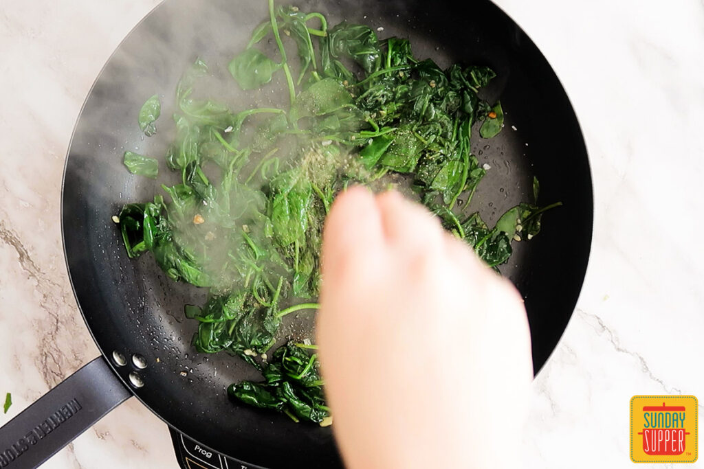 Garlic Sauteed Spinach - Best Sauteed Spinach - Sunday Supper Movement