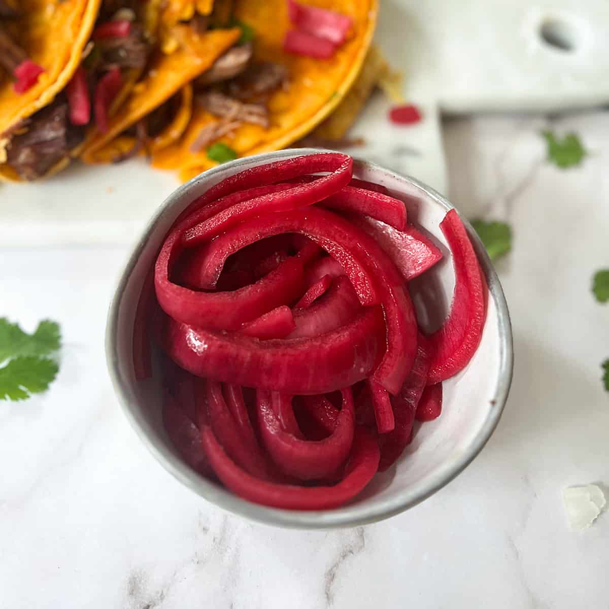 Quick Pickled Red Onions - 30 Minute Recipe with 4 Ingredients