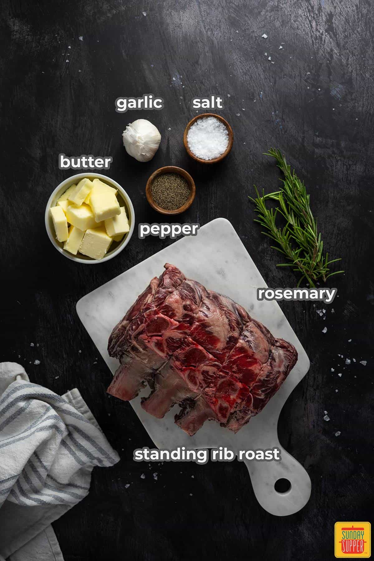 standing rib roast ingredients