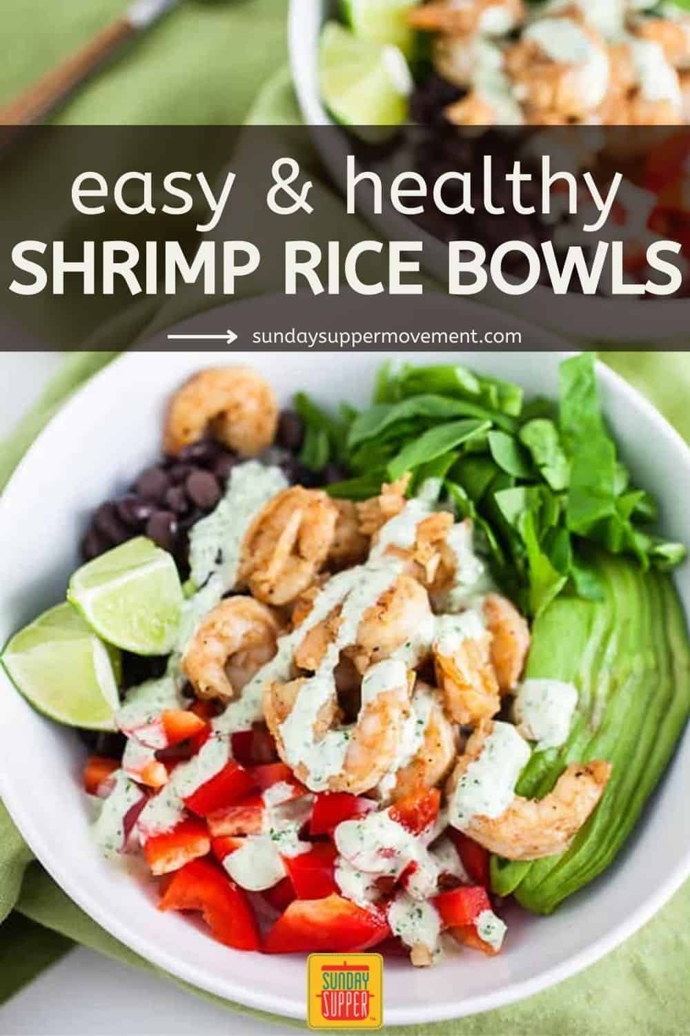 Shrimp Rice Bowl - Sunday Supper Movement