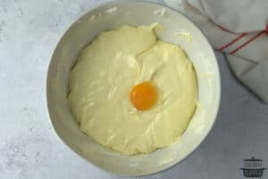 1 egg yolk in cheesecake mixture