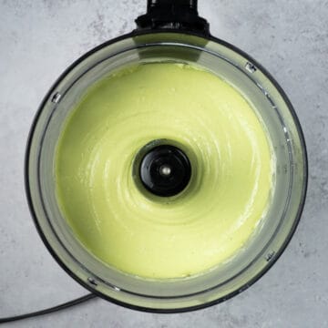 avocado crema smooth and creamy in a blender