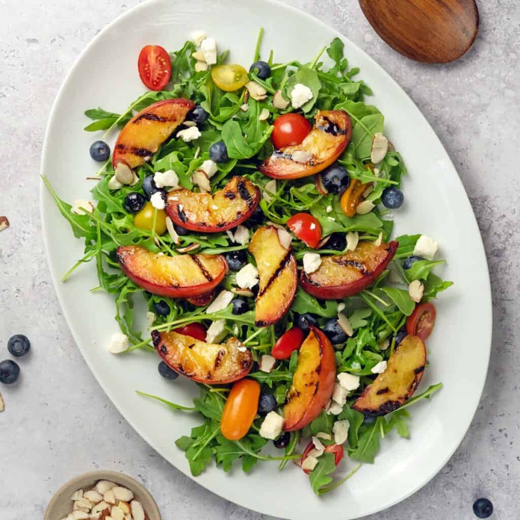 Grilled Peach Salad - Sunday Supper Movement
