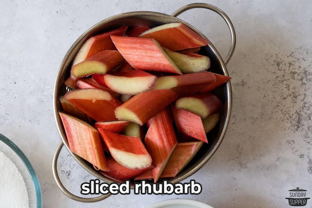 freezing rhubarb ingredients