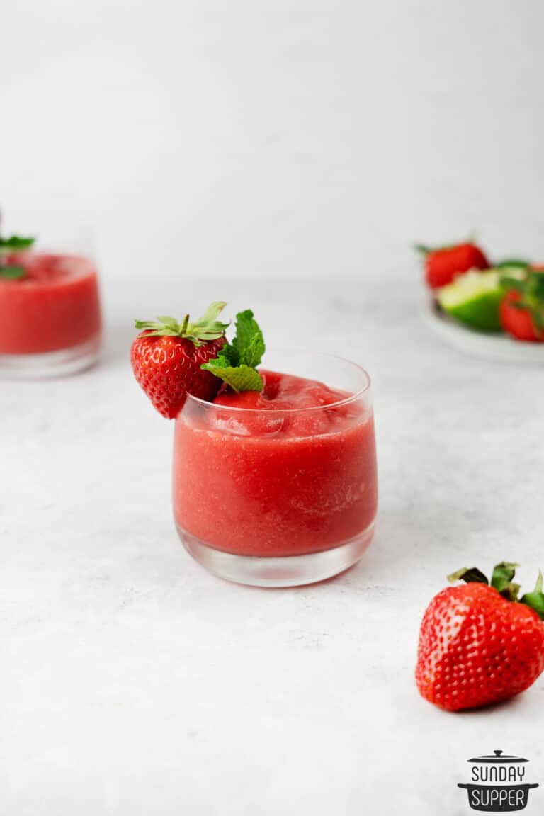 Strawberry Daiquiri with Vodka Sunday Supper Movement