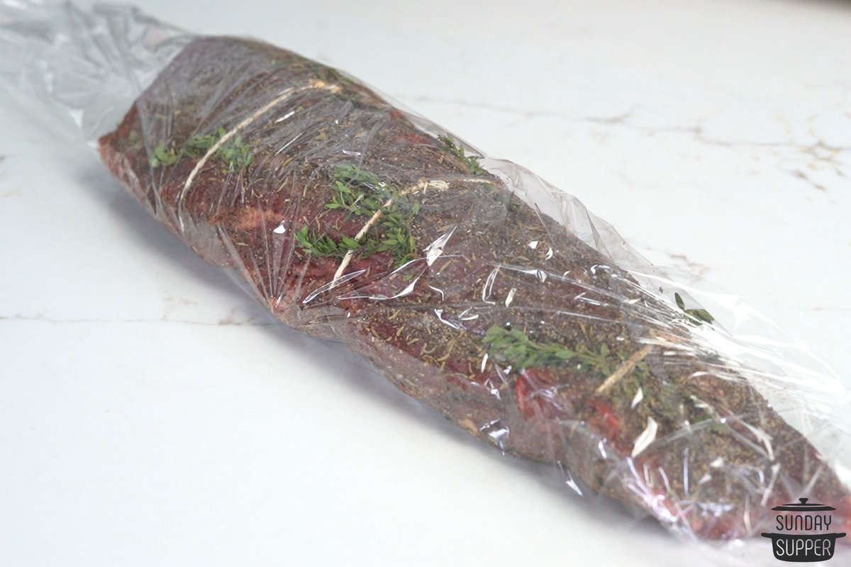 beef tenderloin wrapped