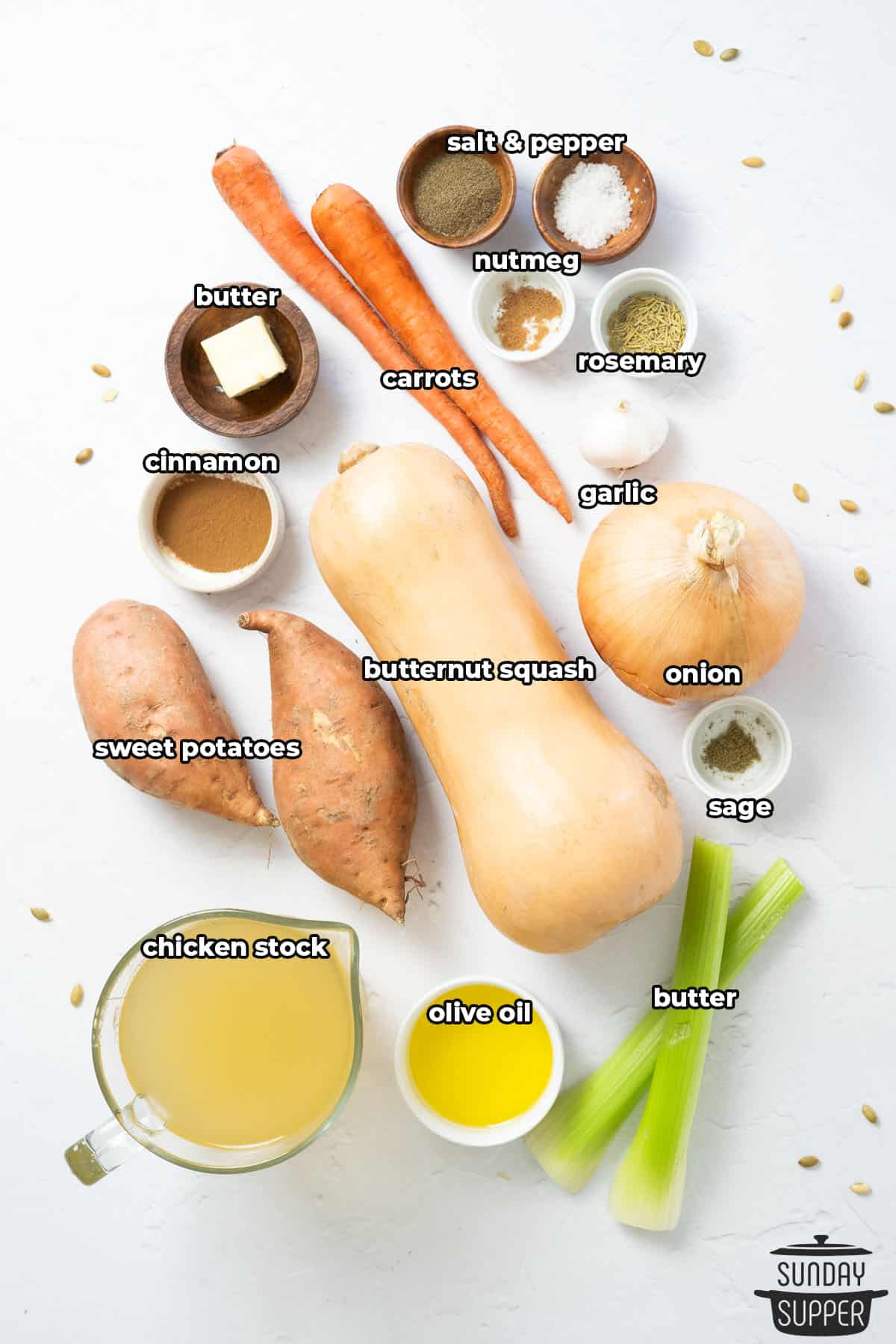 butternut squash soup ingredients