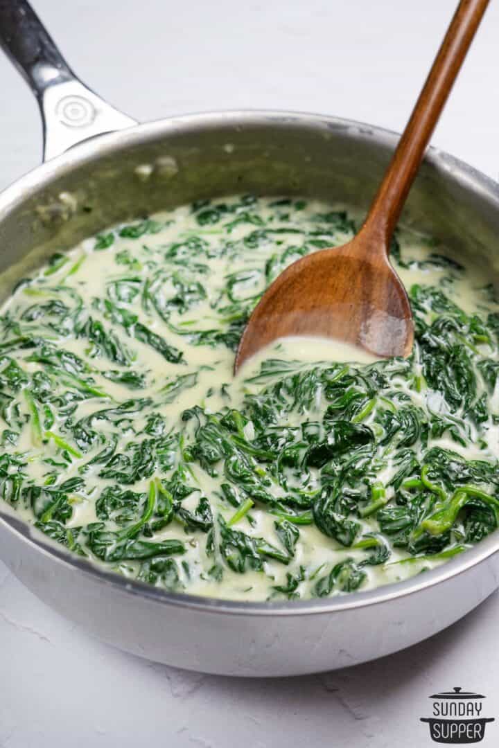 Creamed Spinach with Fresh Spinach - Sunday Supper Movement