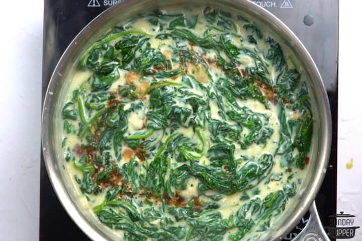 Creamed Spinach with Fresh Spinach