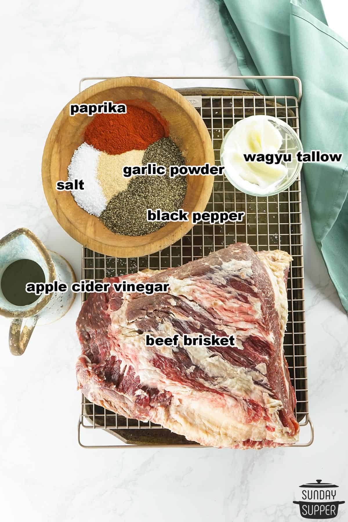 smoked beef brisket ingredients