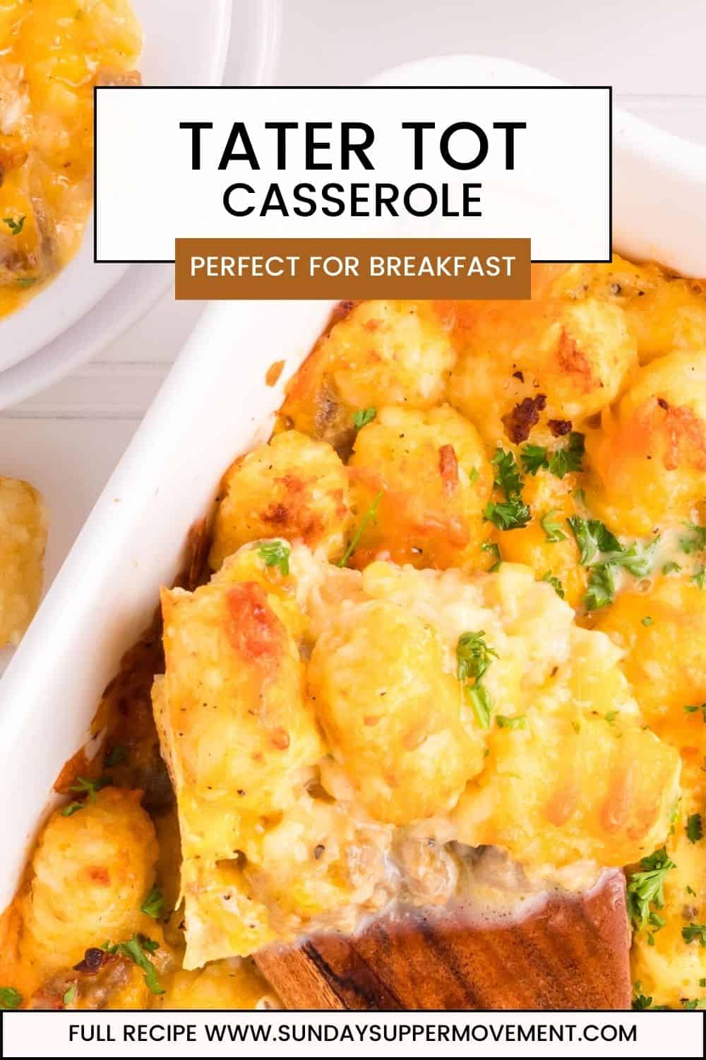 Tater Tot Breakfast Casserole Recipe - Sunday Supper Movement