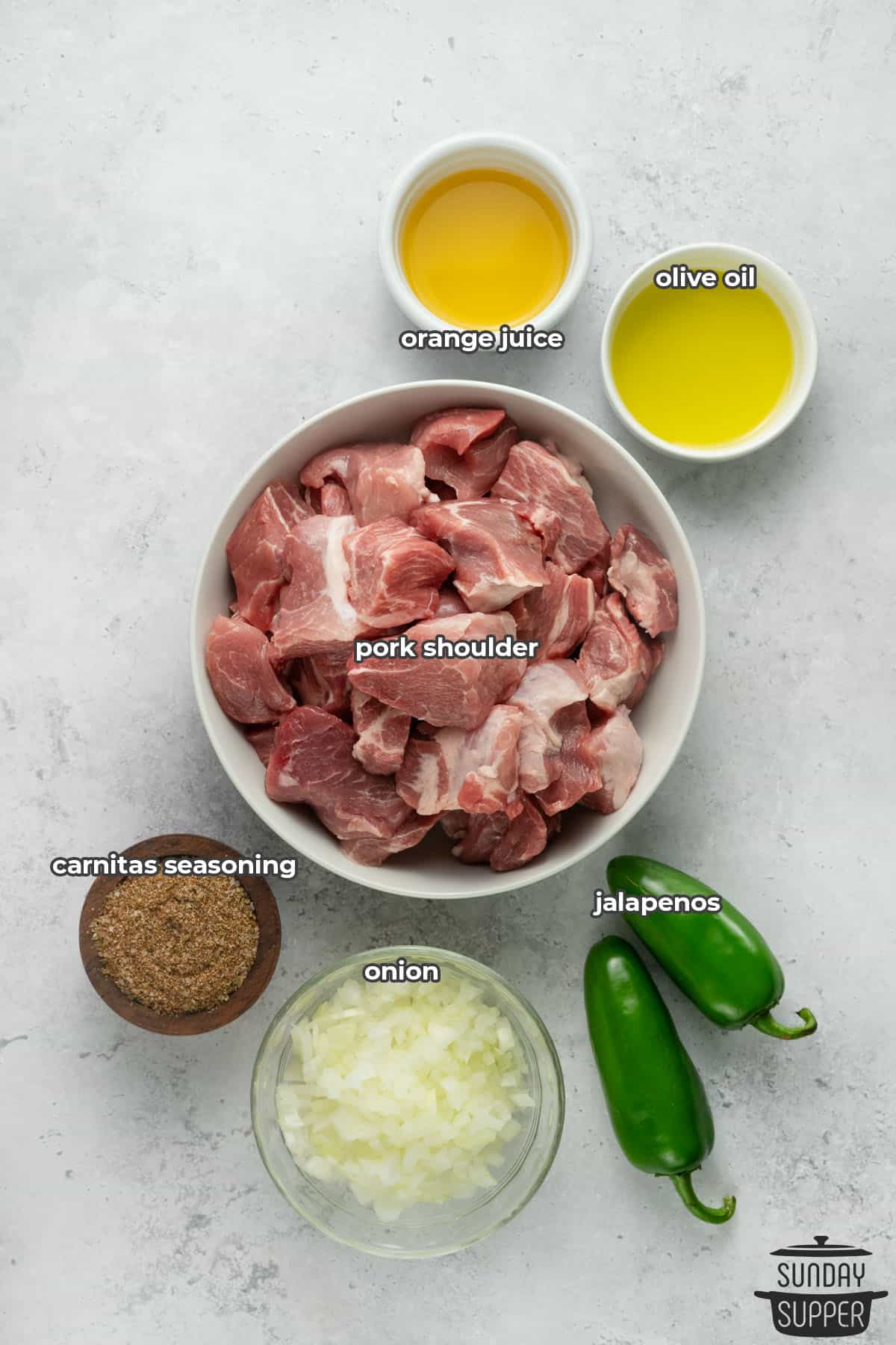slow cooker carnitas ingredients