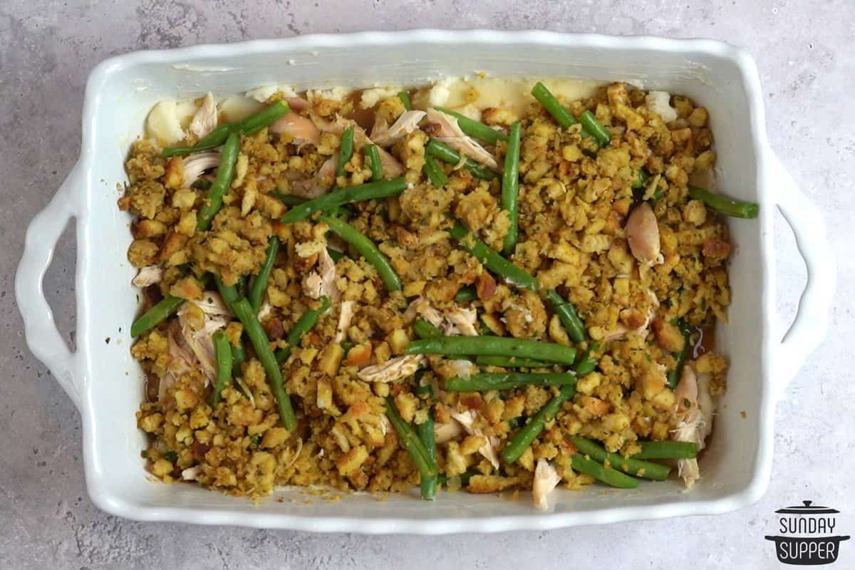 topping with stuffing