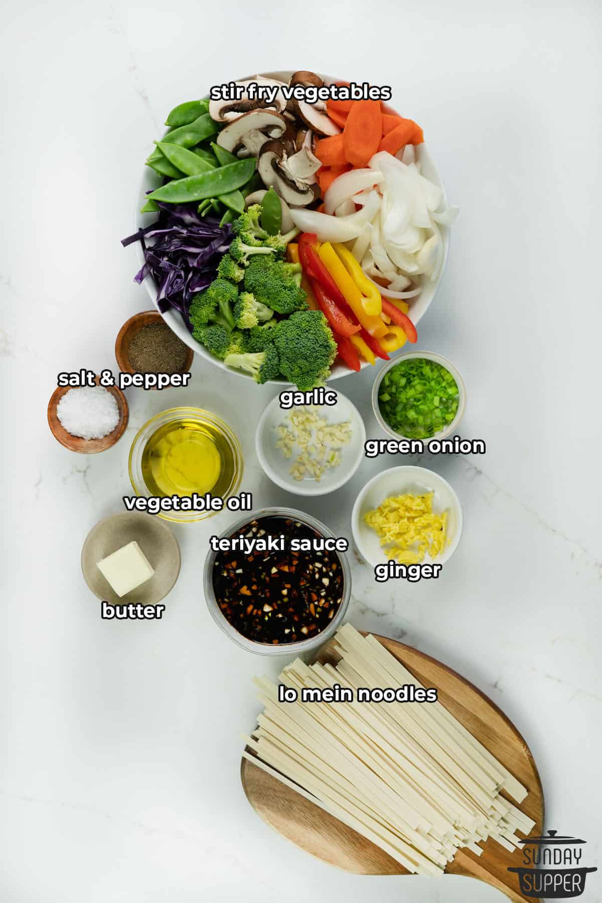 vegetable stir fry ingredients