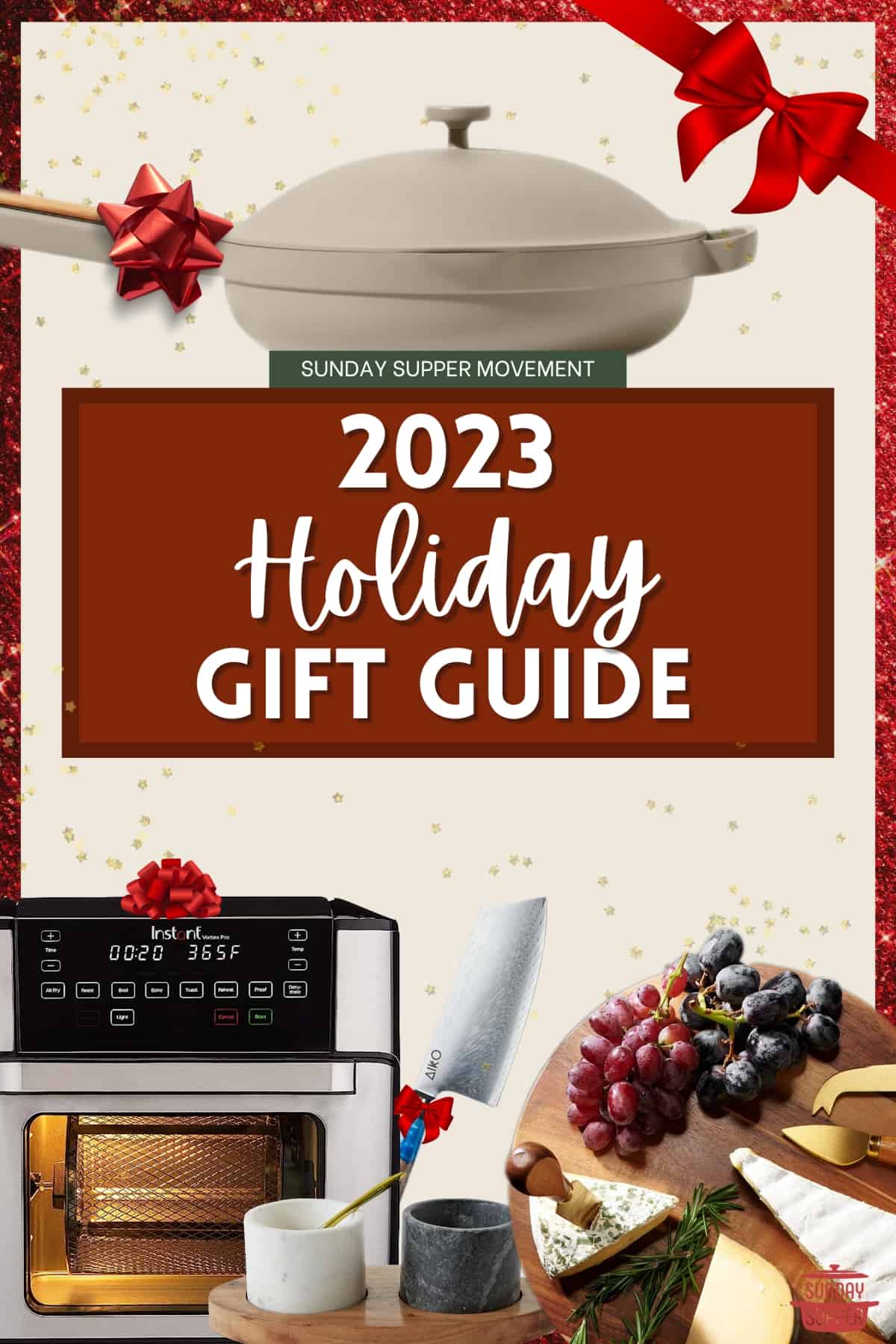 a collage of holiday gift ideas with a label saying 2023 holiday gift guide