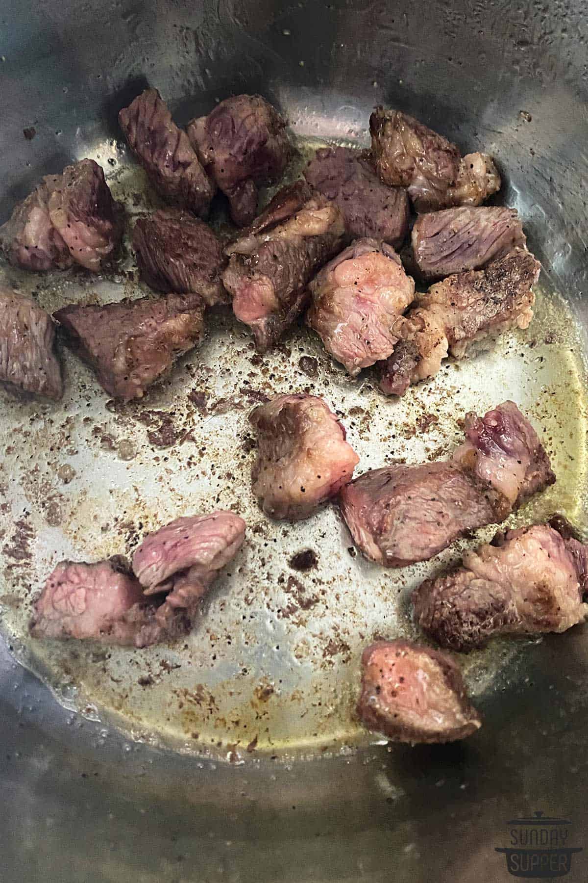 short ribs seared in the instant pot