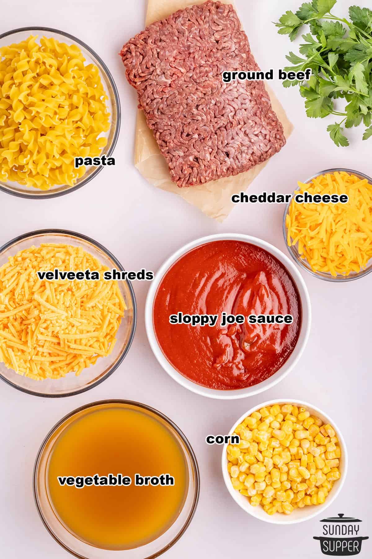 sloppy Joe ingredients