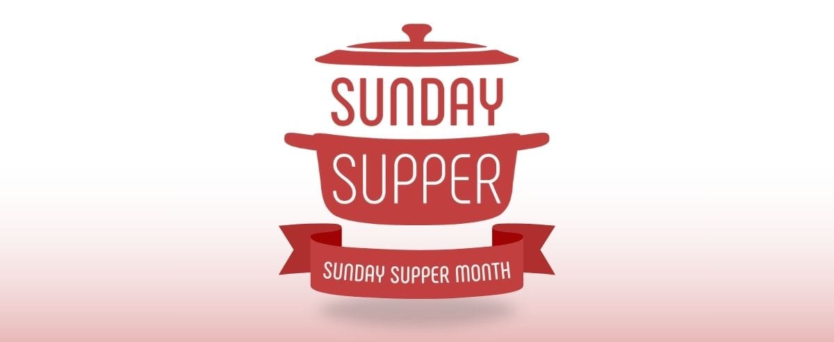 National Sunday Supper Month Banner
