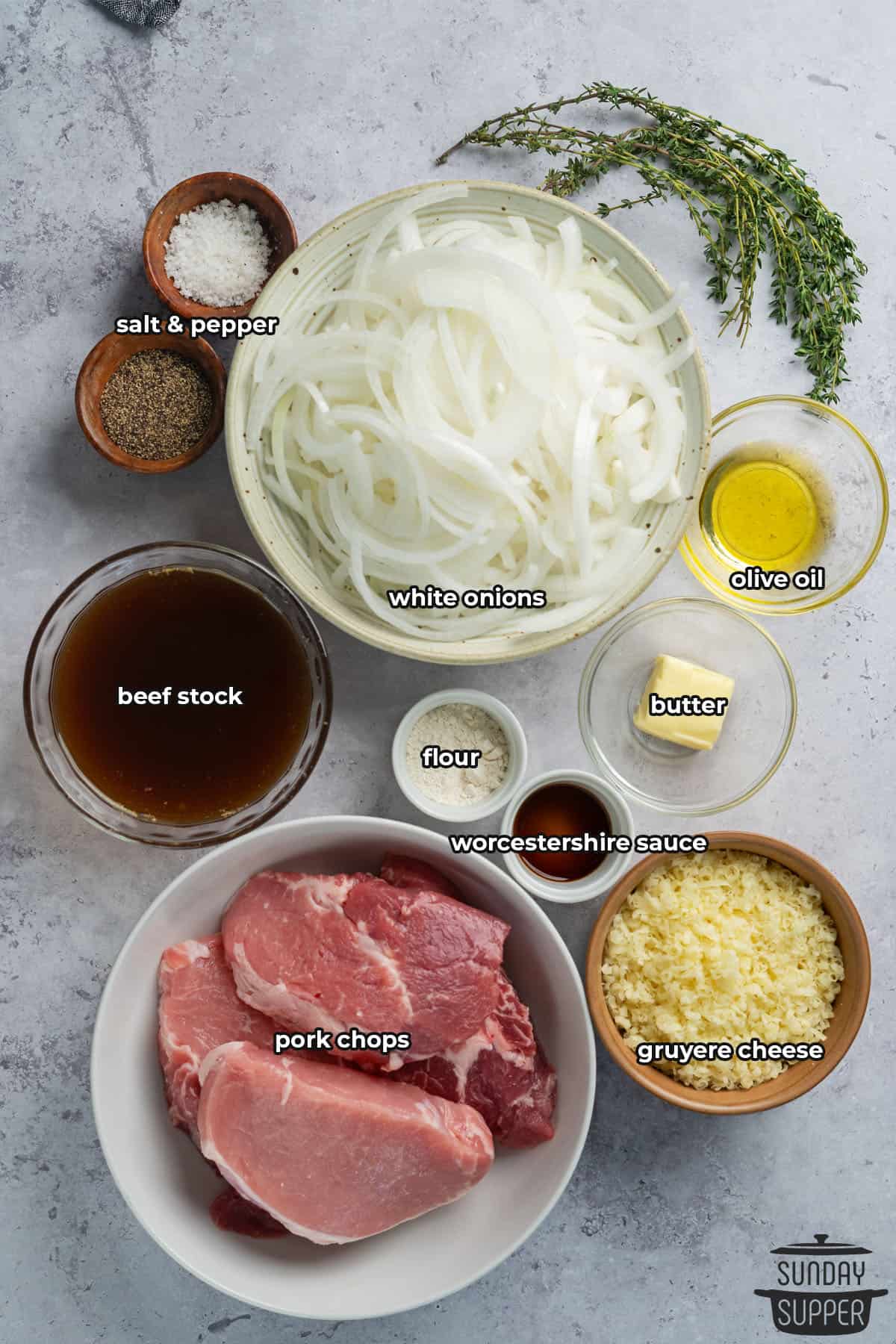 French onion pork chops ingredients