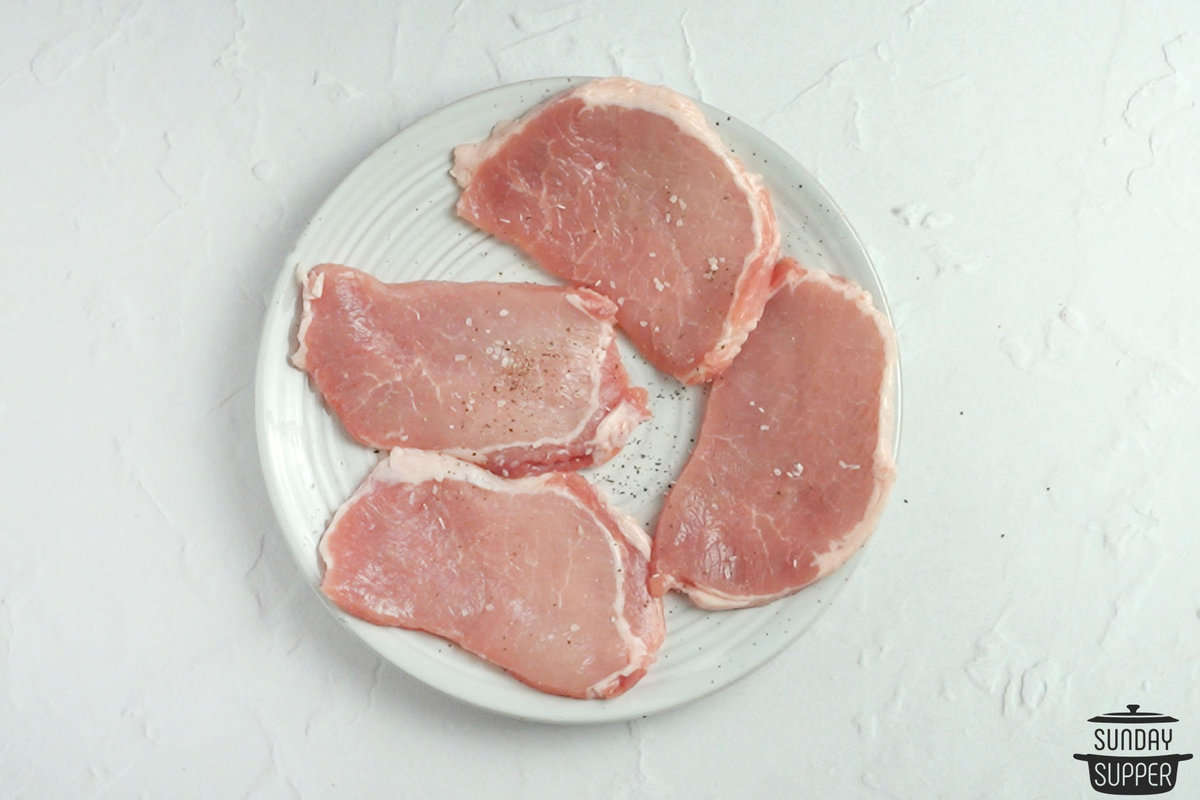 seasoning pork chops