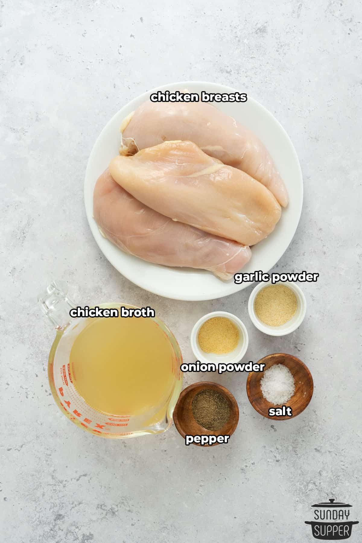 shredded chicken ingredients