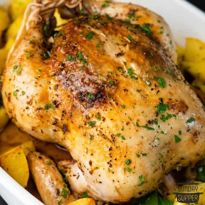 Juicy Oven Roasted Chicken - Sunday Supper Movement