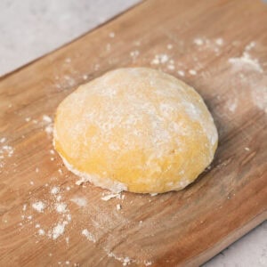 a dough ball of homemade pasta dough