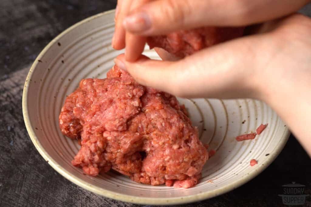 forming hamburger patties