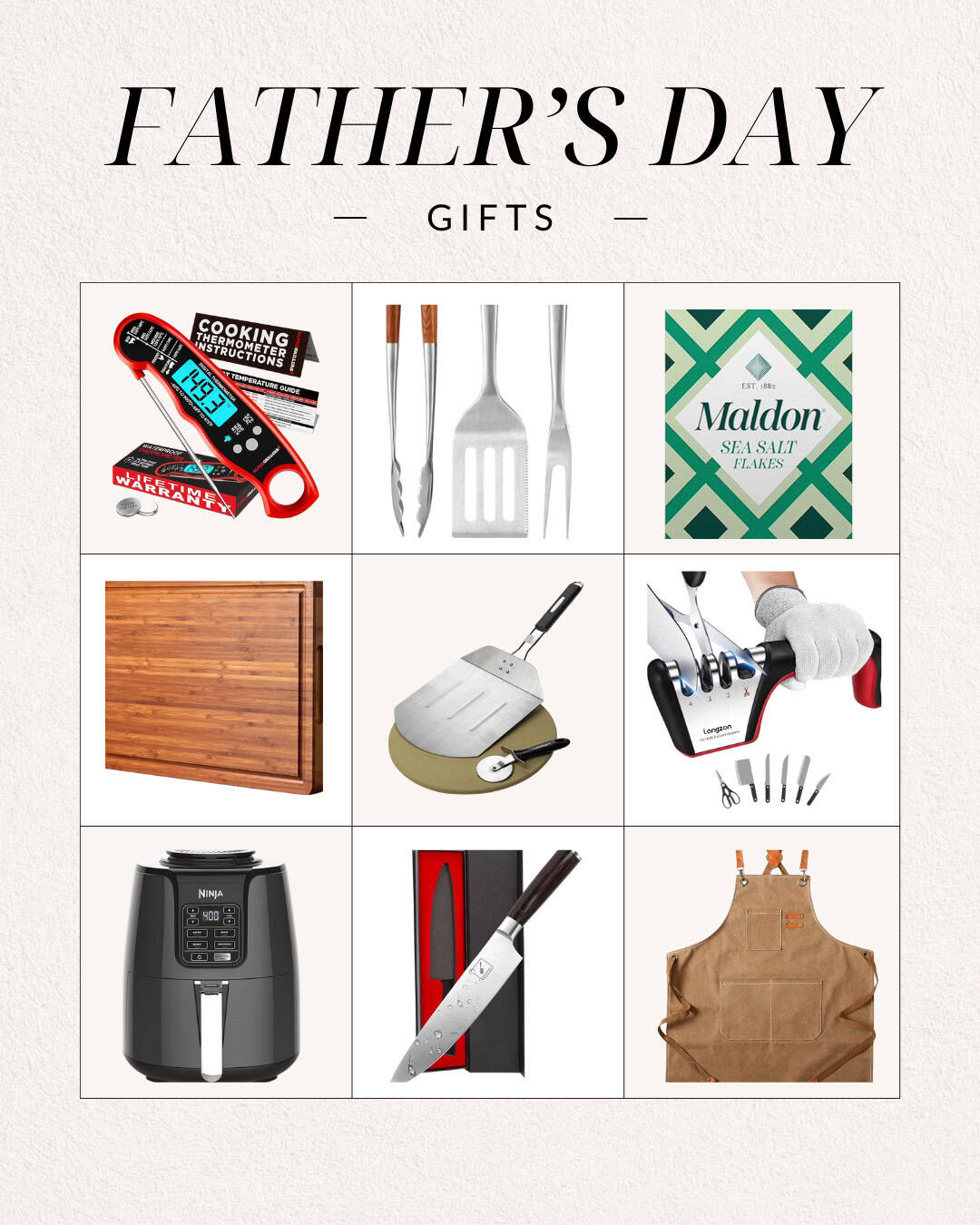 Father's Day Gift Ideas arranged in a grid