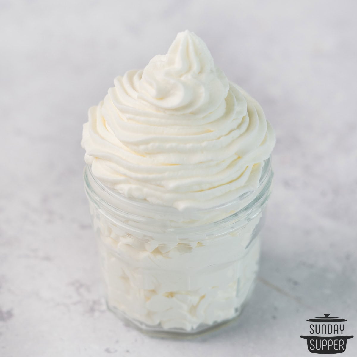 whipped cream in a container