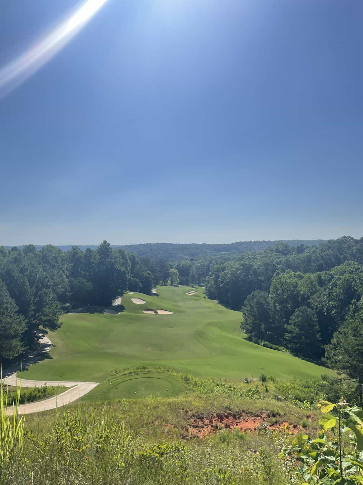 A view of the golf course