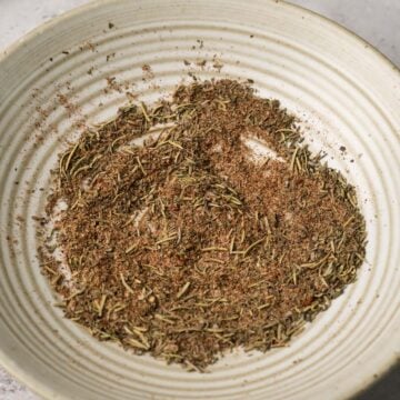 mixed chicken seasoning in a bowl