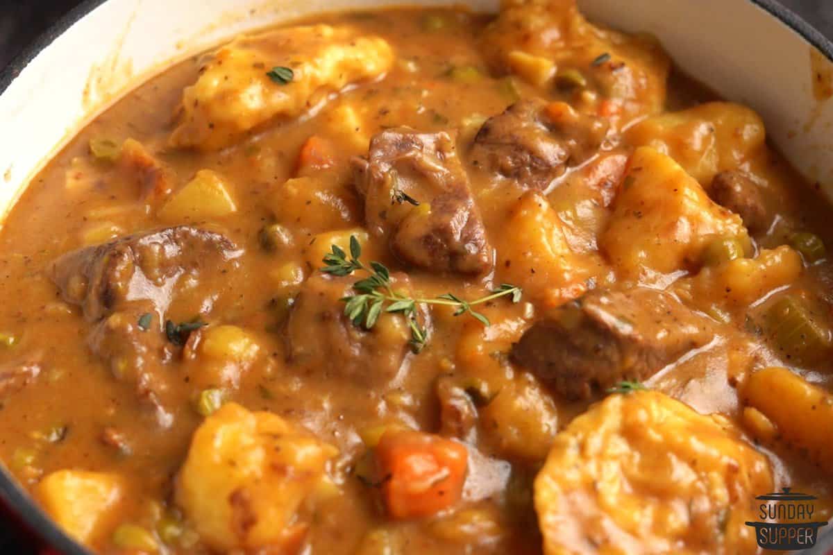 beef stew seasoned with beef stew spices