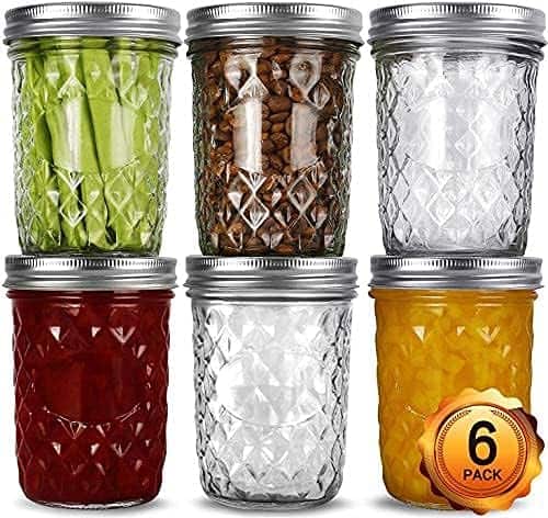 wide-mouth mason jars