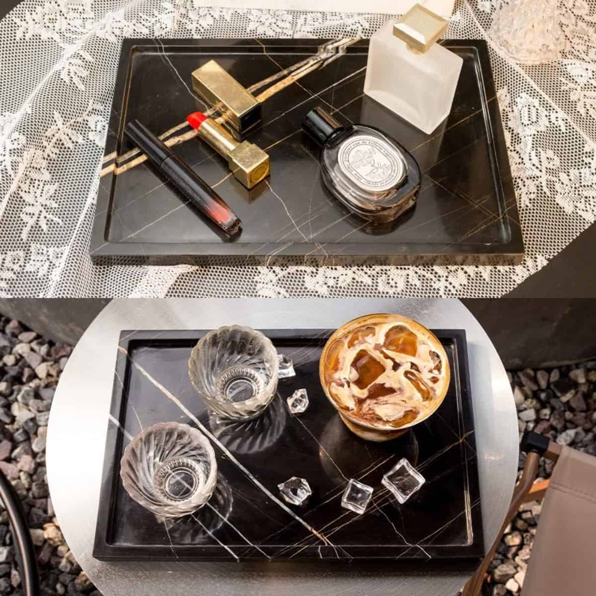 Black Marble Tray