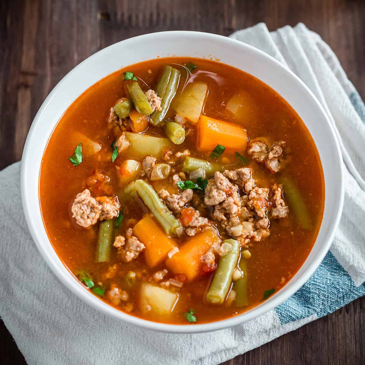 Instant pot hamburger soup recipes sale