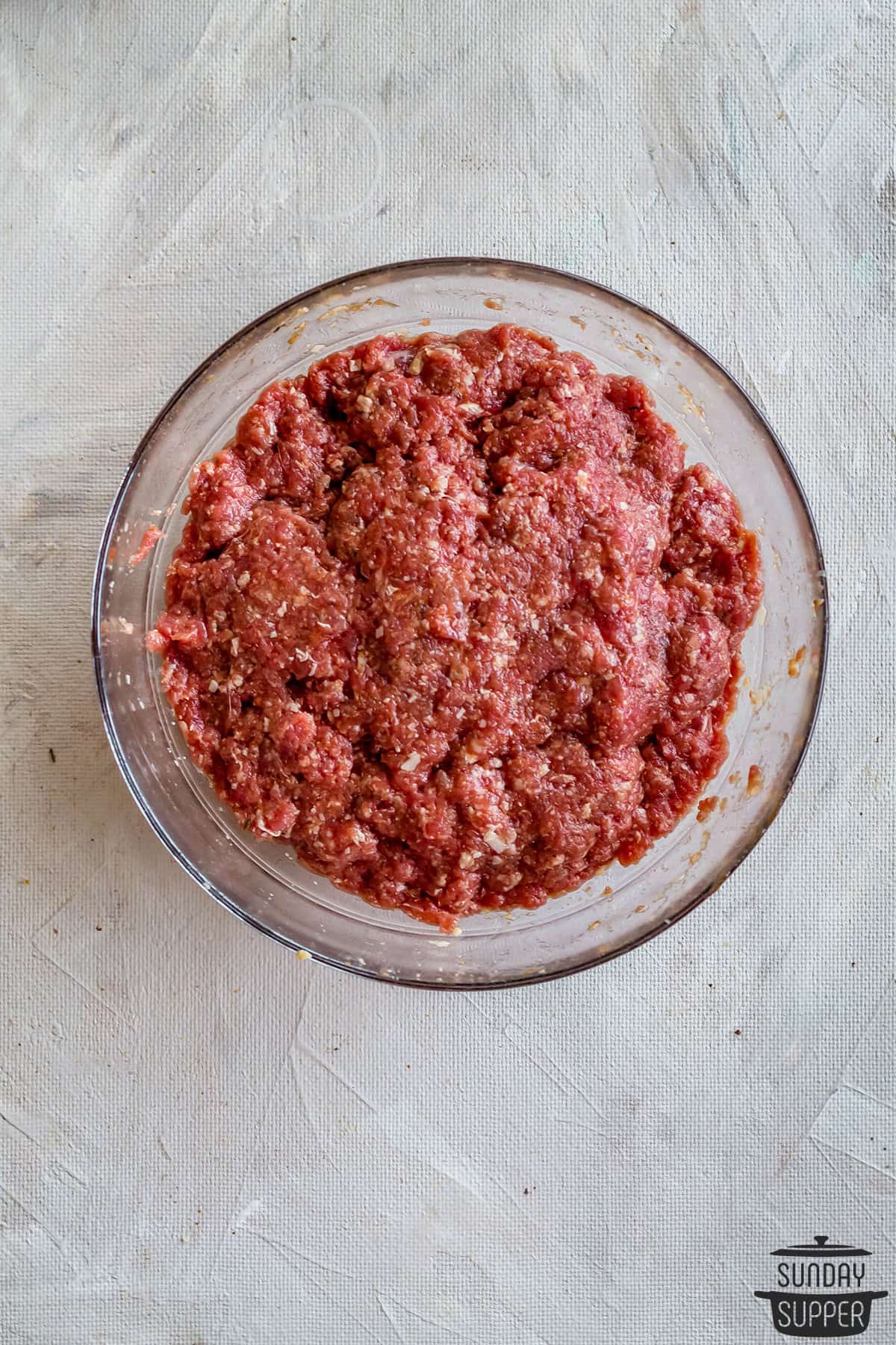 meatloaf mixture in bowl