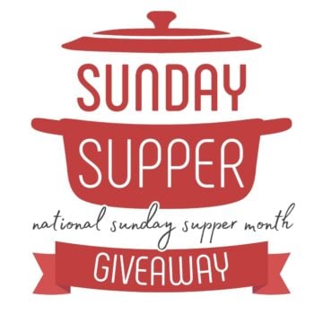 2025 National Sunday Supper Month giveaway banner