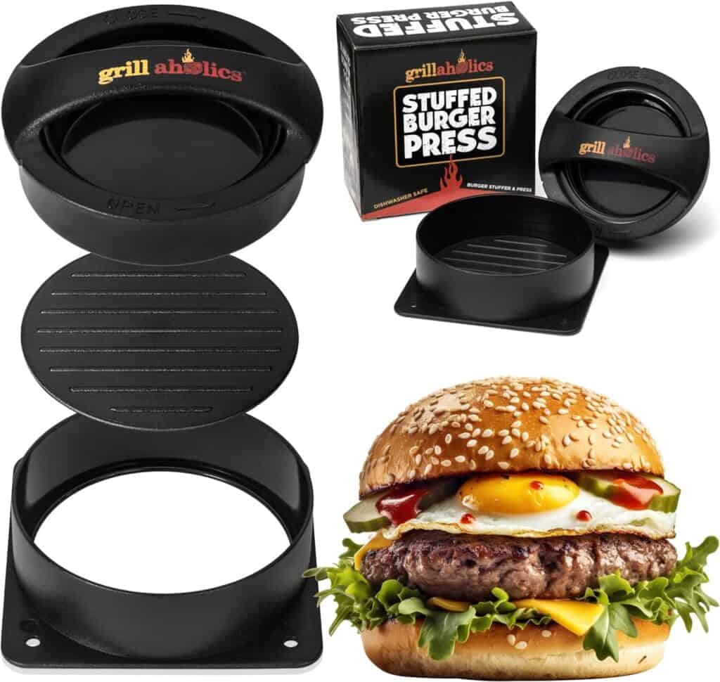 stuffed burger press