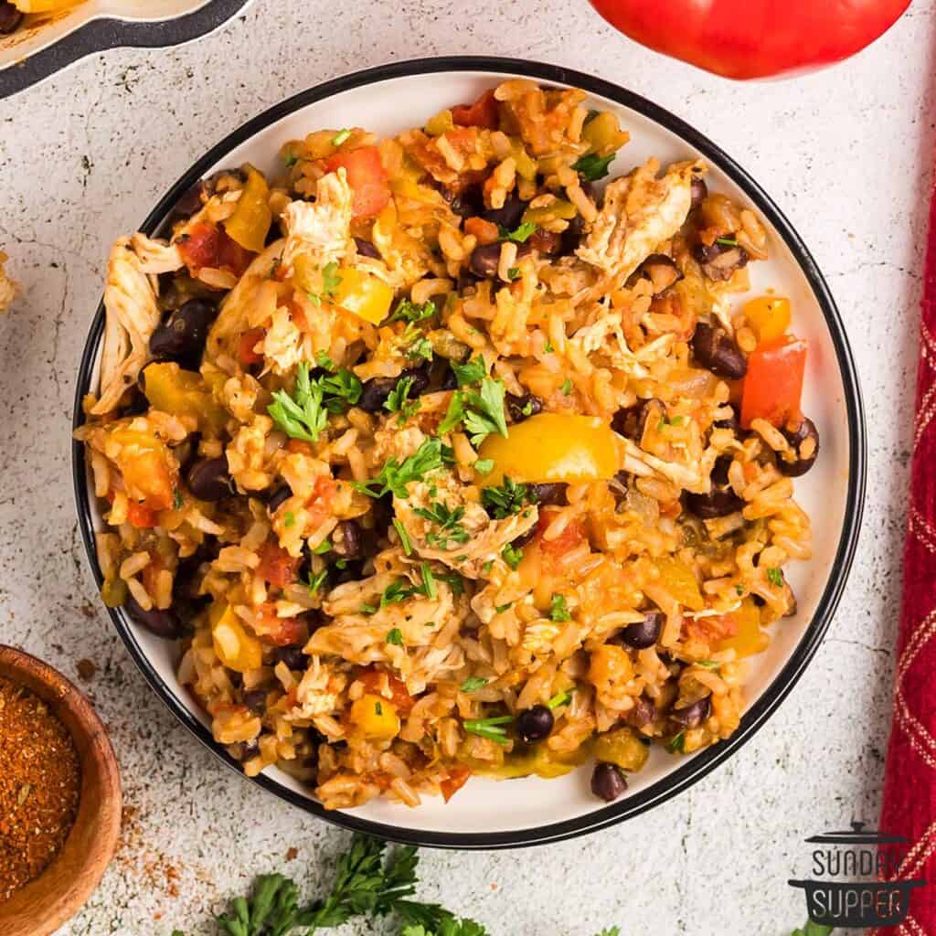 fiesta chicken in a bowl