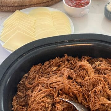 pulled pork in the slow cooker