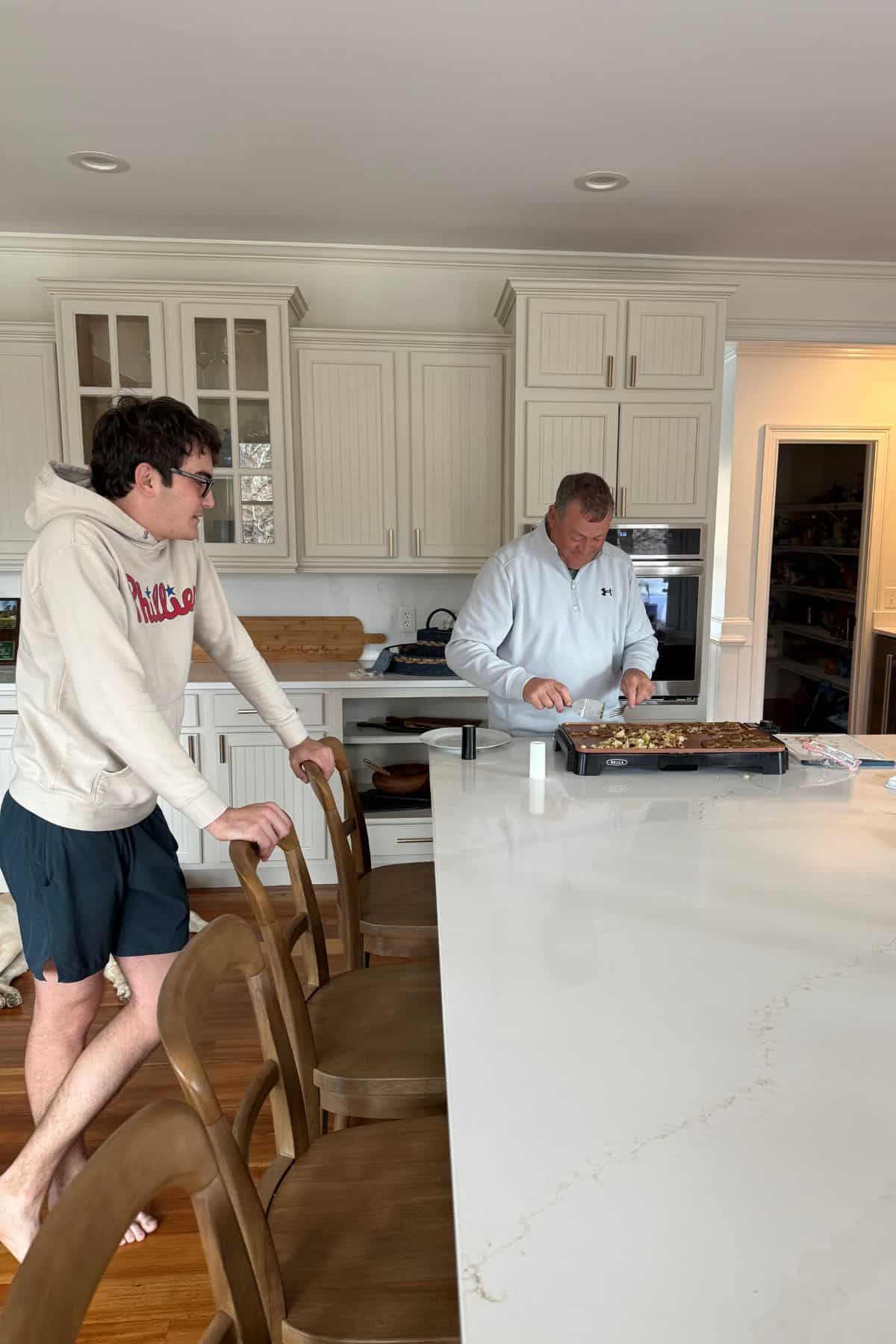 riley in the kitchen